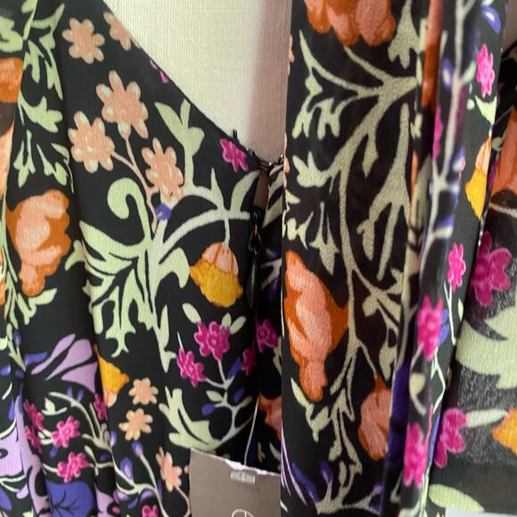 Eva Mendes New York & Co One Shoulder Floral maxi dress Size S - Picture 9 of 16